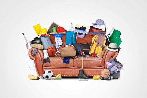 Business professionals discussing waste management strategies in New Cross