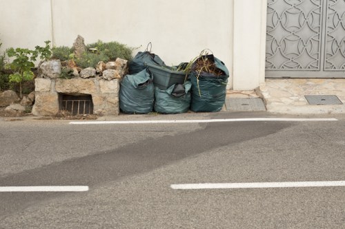 Commercial waste collection services in action